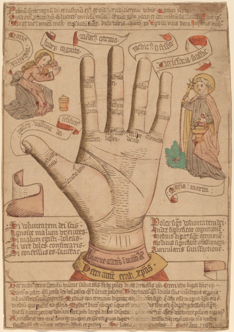 Die Hand als Spiegel des Heils von Netherlandish 15th Century