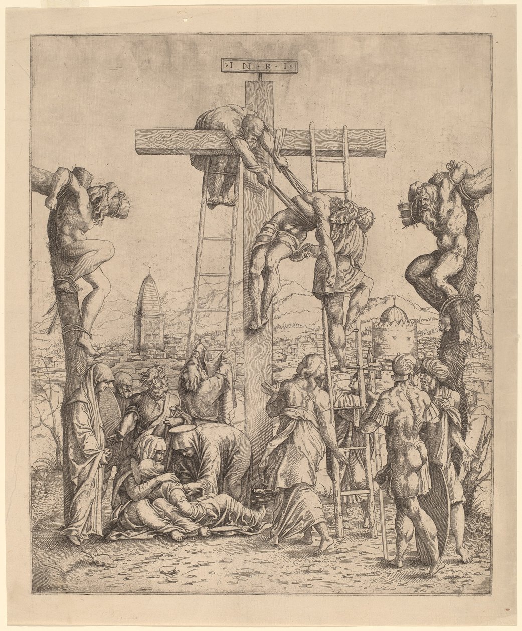 Die Kreuzabnahme von Netherlandish 16th Century after Andrea Mantegna