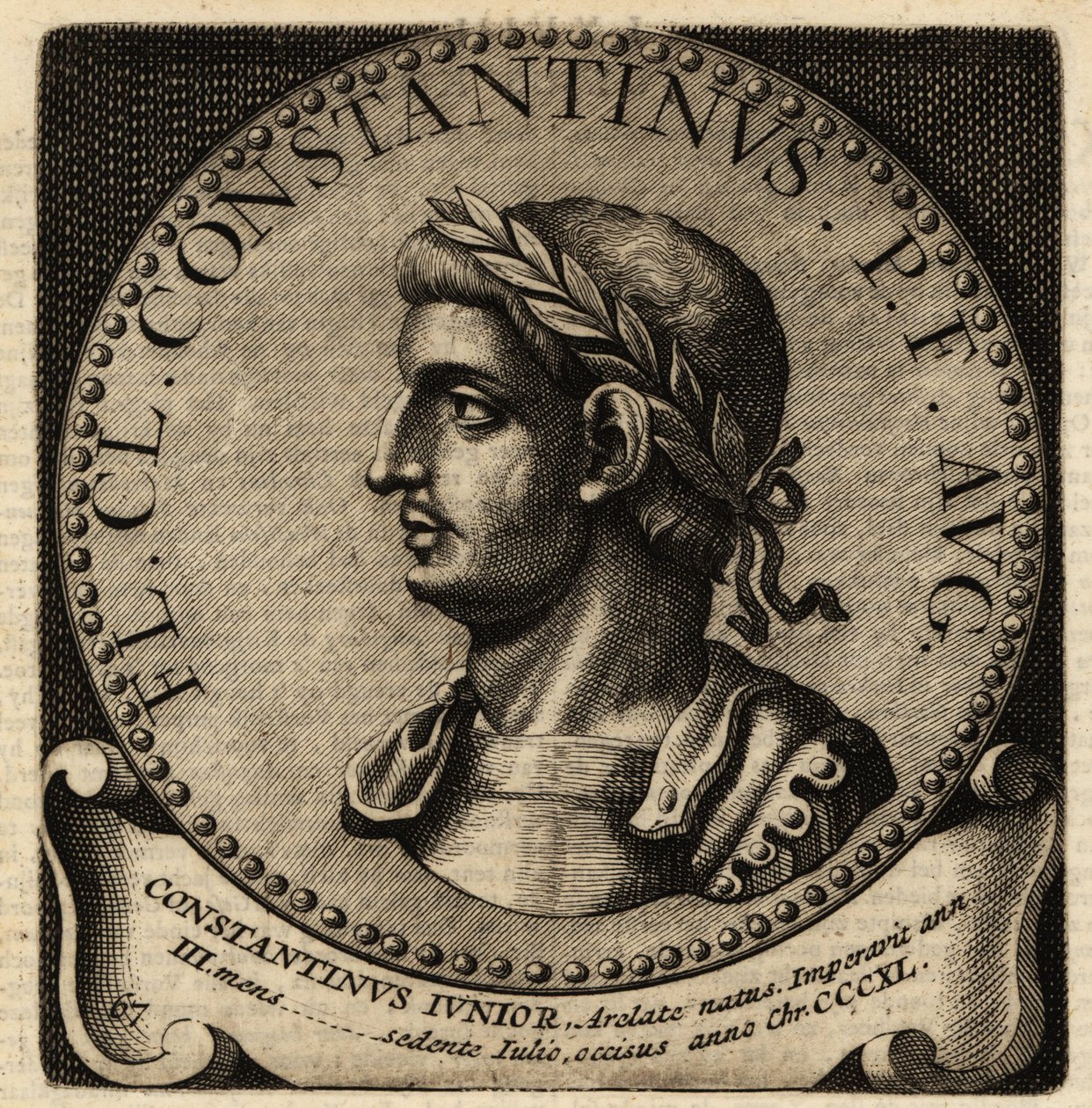 Porträt des römischen Kaisers Konstantin II. von Netherlandish School