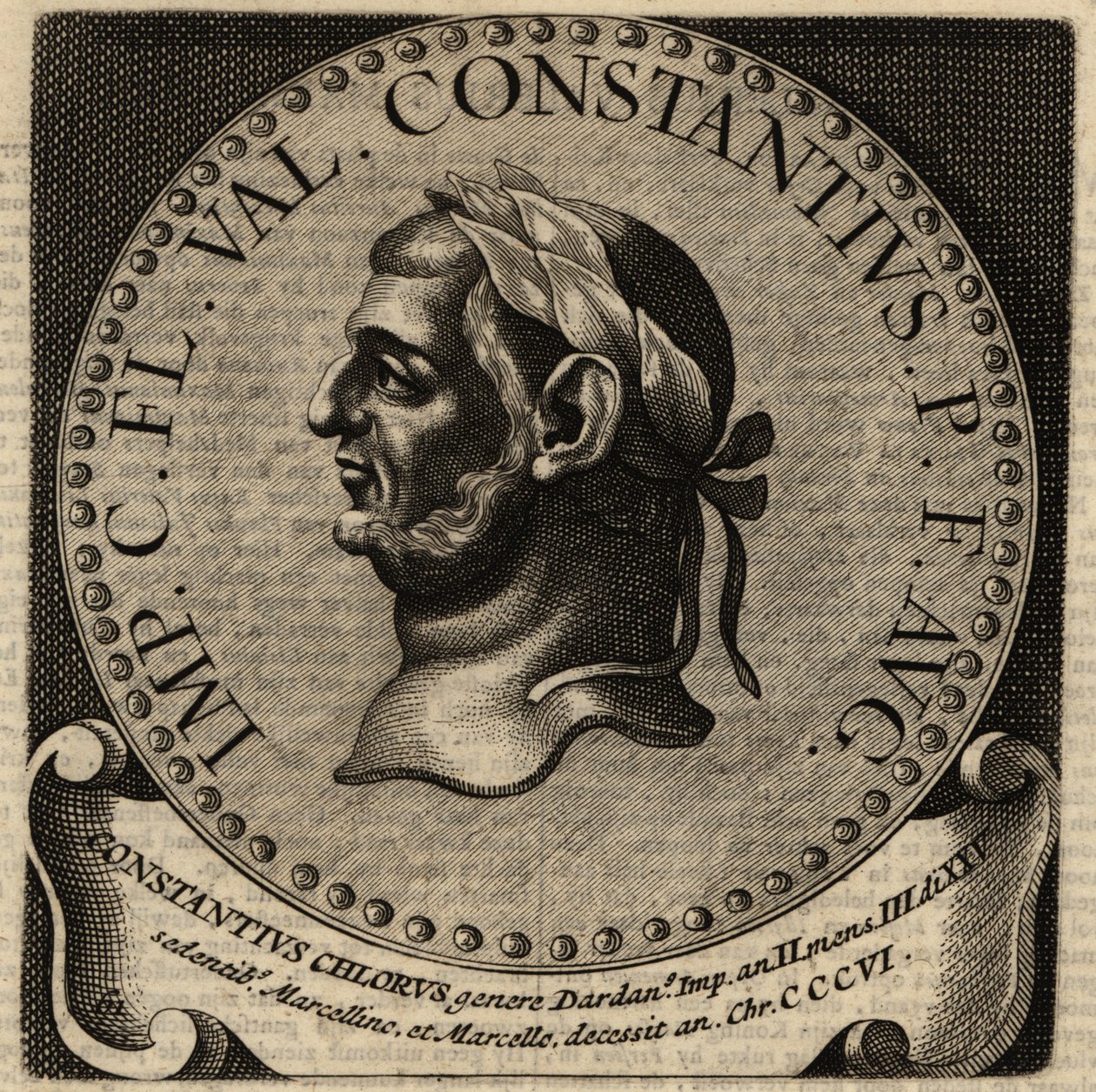 Porträt des römischen Kaisers Constantius I. von Netherlandish School