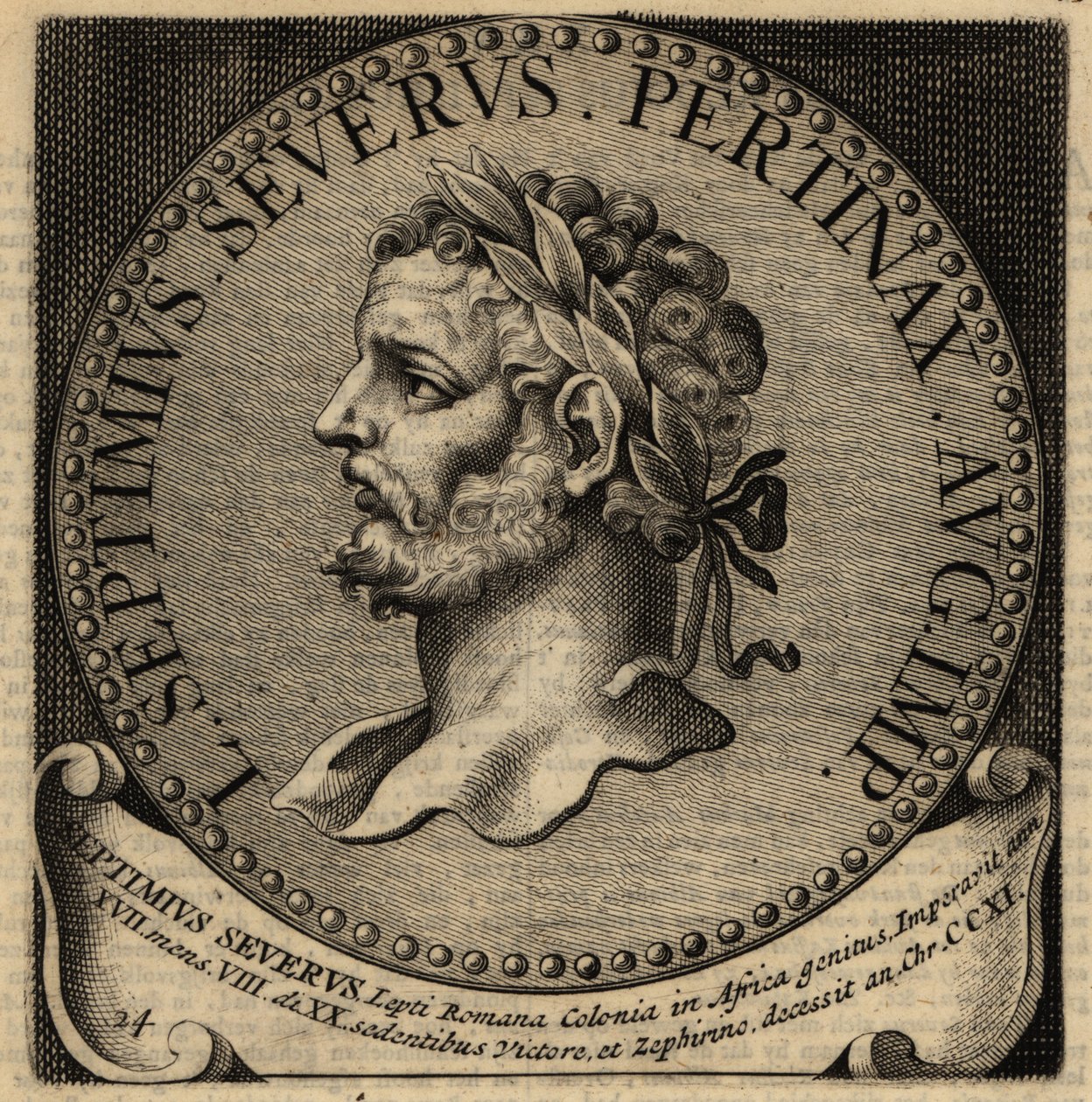 Porträt des römischen Kaisers Septimius Severus von Netherlandish School