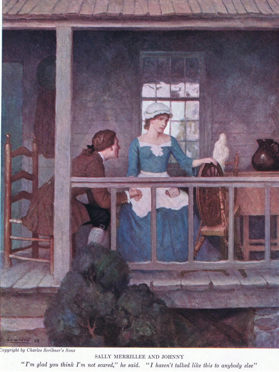 Sally Merrillee und Johnny: Ich bin froh, dass du denkst, ich habe keine Angst, sagte er. Ich habe mit niemand anderem so gesprochen von Newell Convers Wyeth