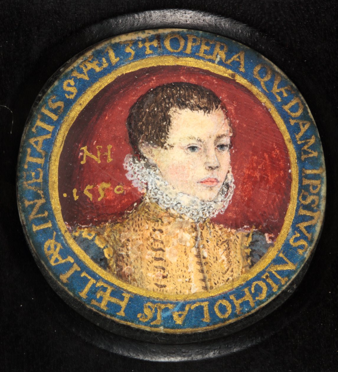 Nicholas Hilliard, Selbstporträt im Alter von 13 Jahren von Nicholas (attr.to) Hilliard