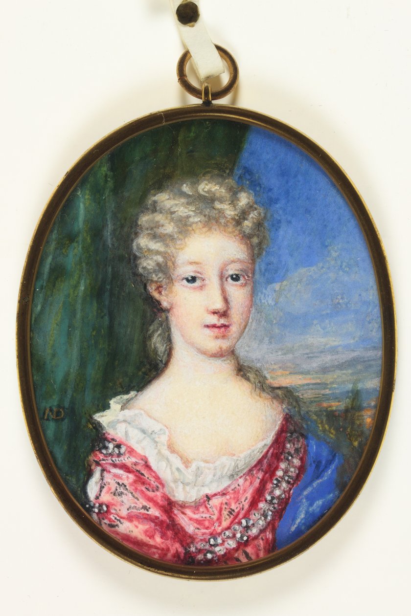 Lady Henrietta Cavendish Harley, später Gräfin von Oxford (Emaille) von Nicholas Dixon