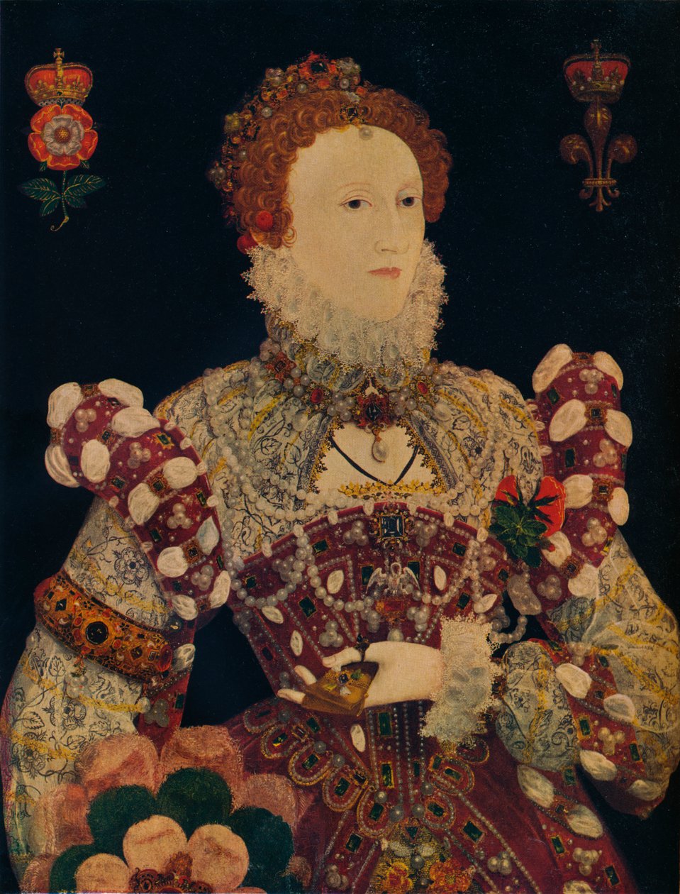 Elizabeth I., Königin von England und Irland, ca. 1574 von Nicholas Hilliard