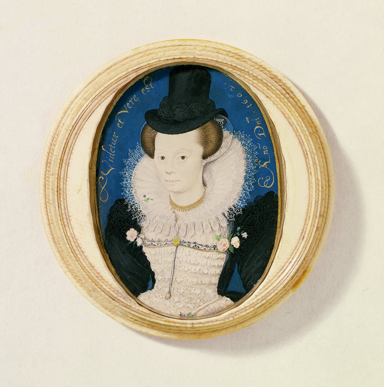 Miniatur einer unbekannten Frau, 1602 von Nicholas Hilliard