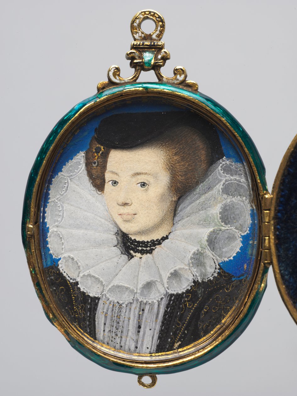 Porträt einer Frau, ca. 1593 von Nicholas Hilliard