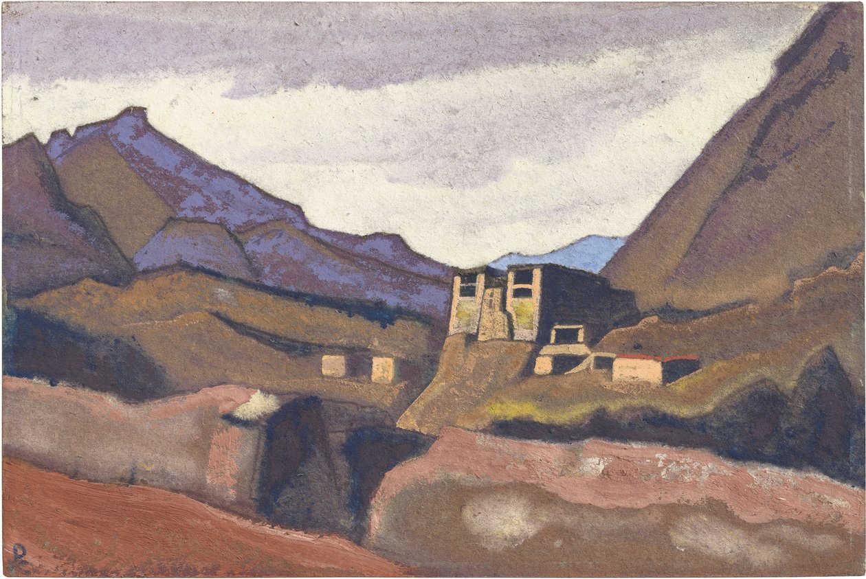 Ladakh von Roerich, Nicholas (1874-1947). Tempera auf Karton, Größe: 30,5x45,7 von Nicholas Roerich