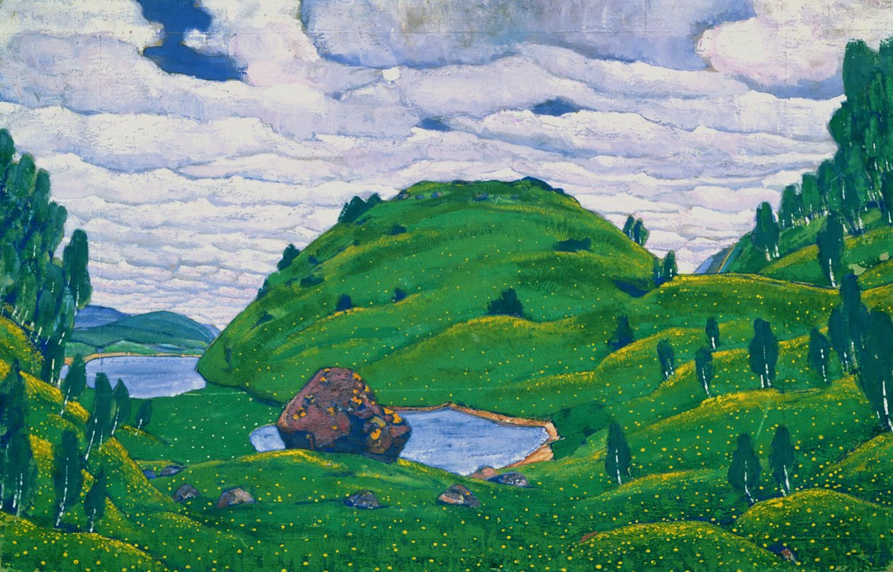 Skizze für "Das Frühlingsopfer" von Igor Strawinsky von Nicholas Roerich
