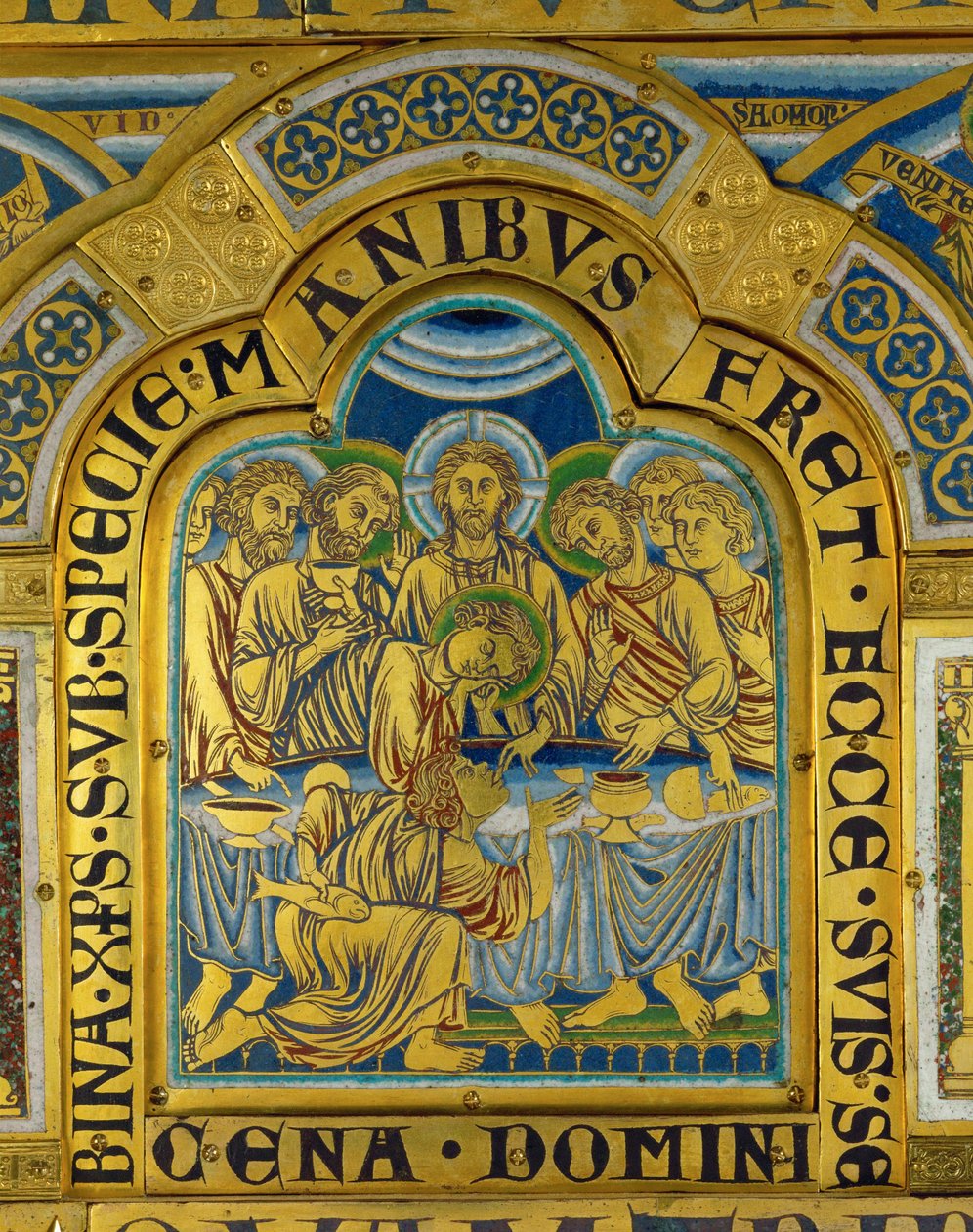 Das letzte Abendmahl, vom Verduner Altar von Nicholas of Verdun
