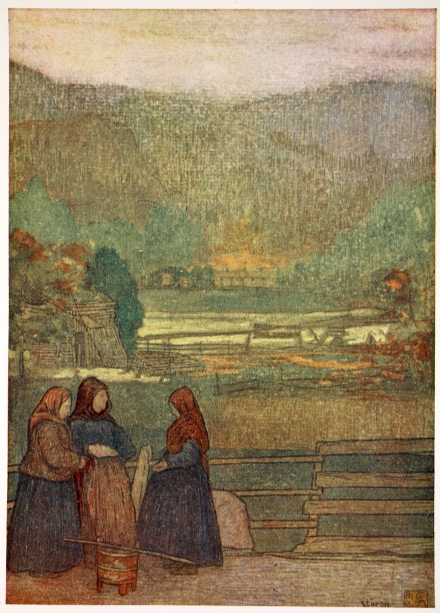 Landfrauen verkaufen Beeren auf dem Weg nach Storen, 1905 von Nico Jungman