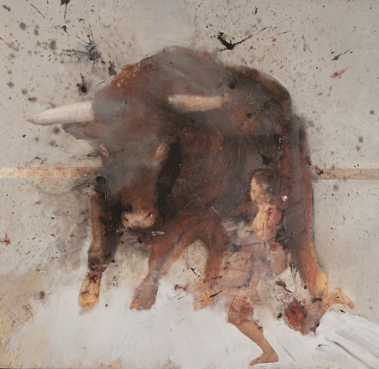 Stier mit Stierkämpfer, 2019 von Nicola Pucci