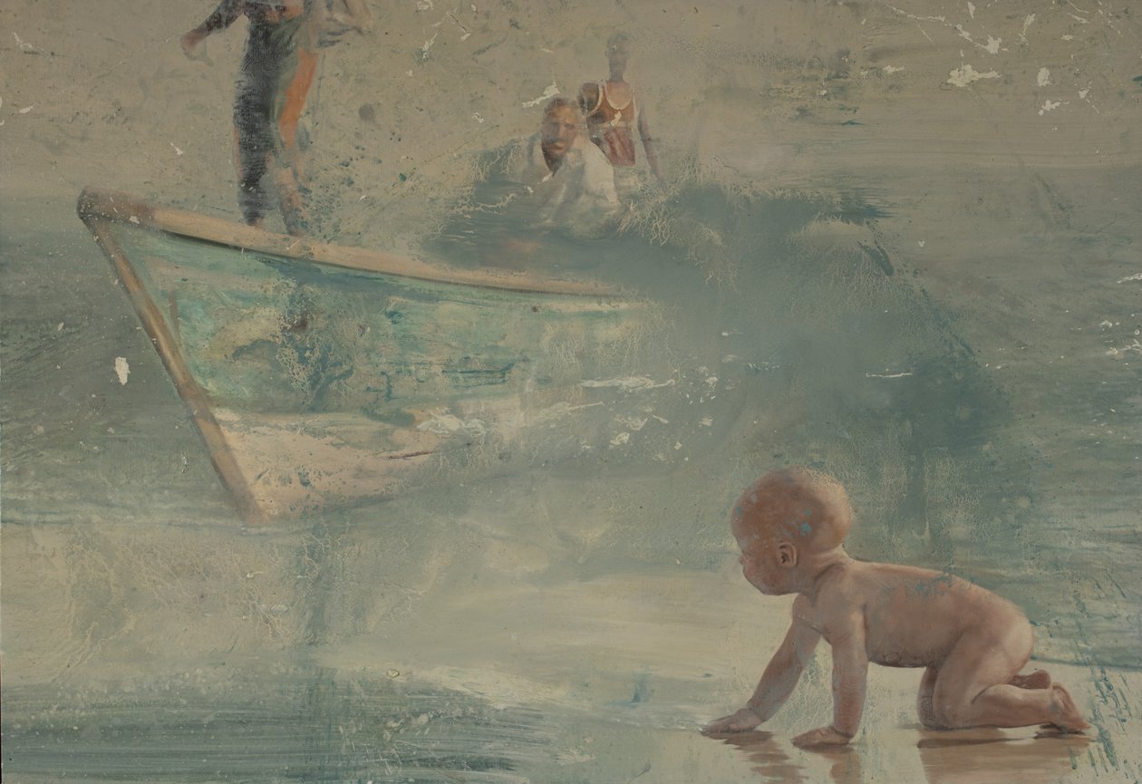 Kind am Strand, 2016 von Nicola Pucci