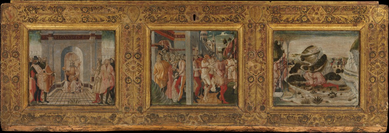 Szenen aus dem Leben von König Nebukadnezar von Nicola di Maestro Antonio d