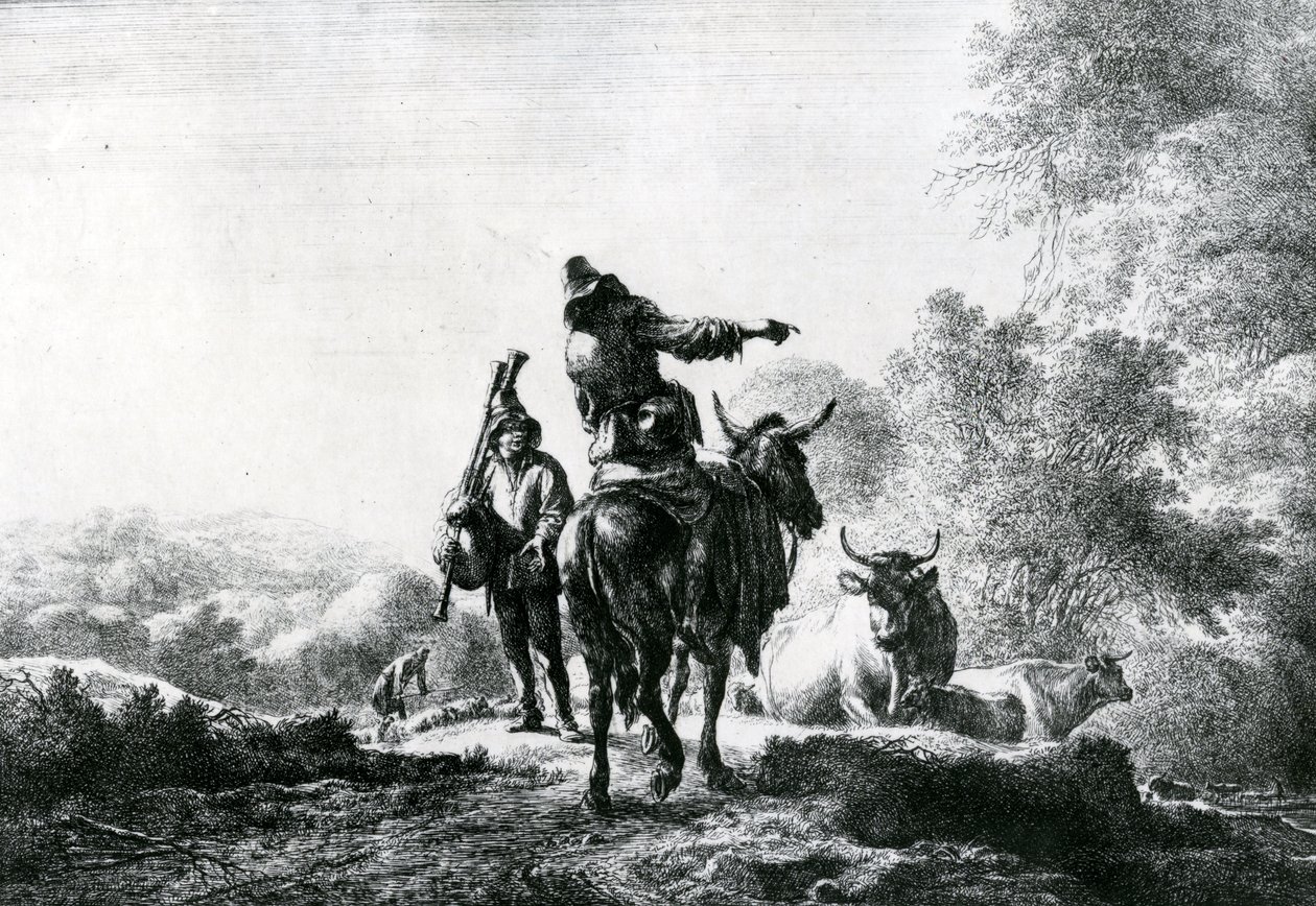 Der Dudelsackpfeifer von Nicolaes Pietersz. Berchem