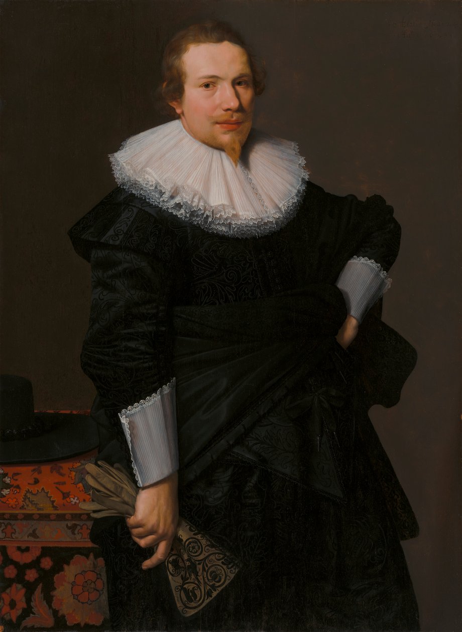 Porträt eines 24-jährigen Mannes von Nicolaes Eliasz. Pickenoy