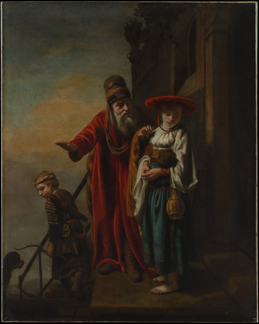 Abraham entlässt Hagar und Ismael von Nicolaes Maes
