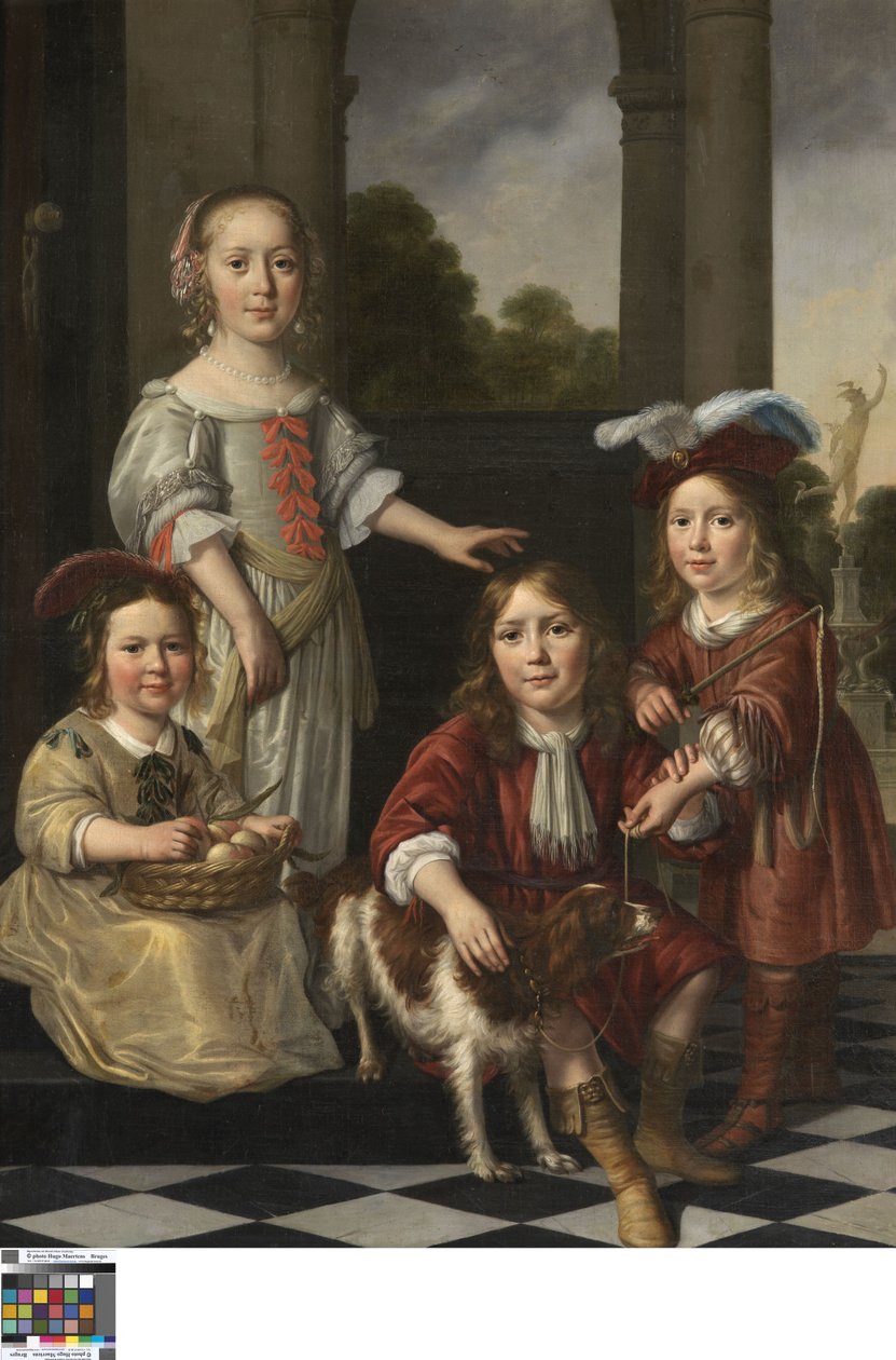 Porträt von vier Kindern von Nicolaes Maes