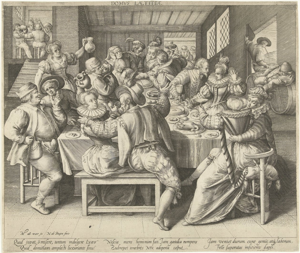 Ein Haus voller Festlärm von Nicolaes de Bruyn