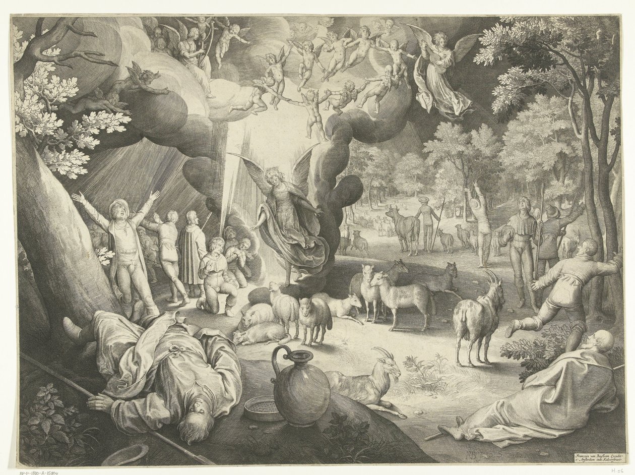 Verkündigung an die Hirten von Nicolaes de Bruyn