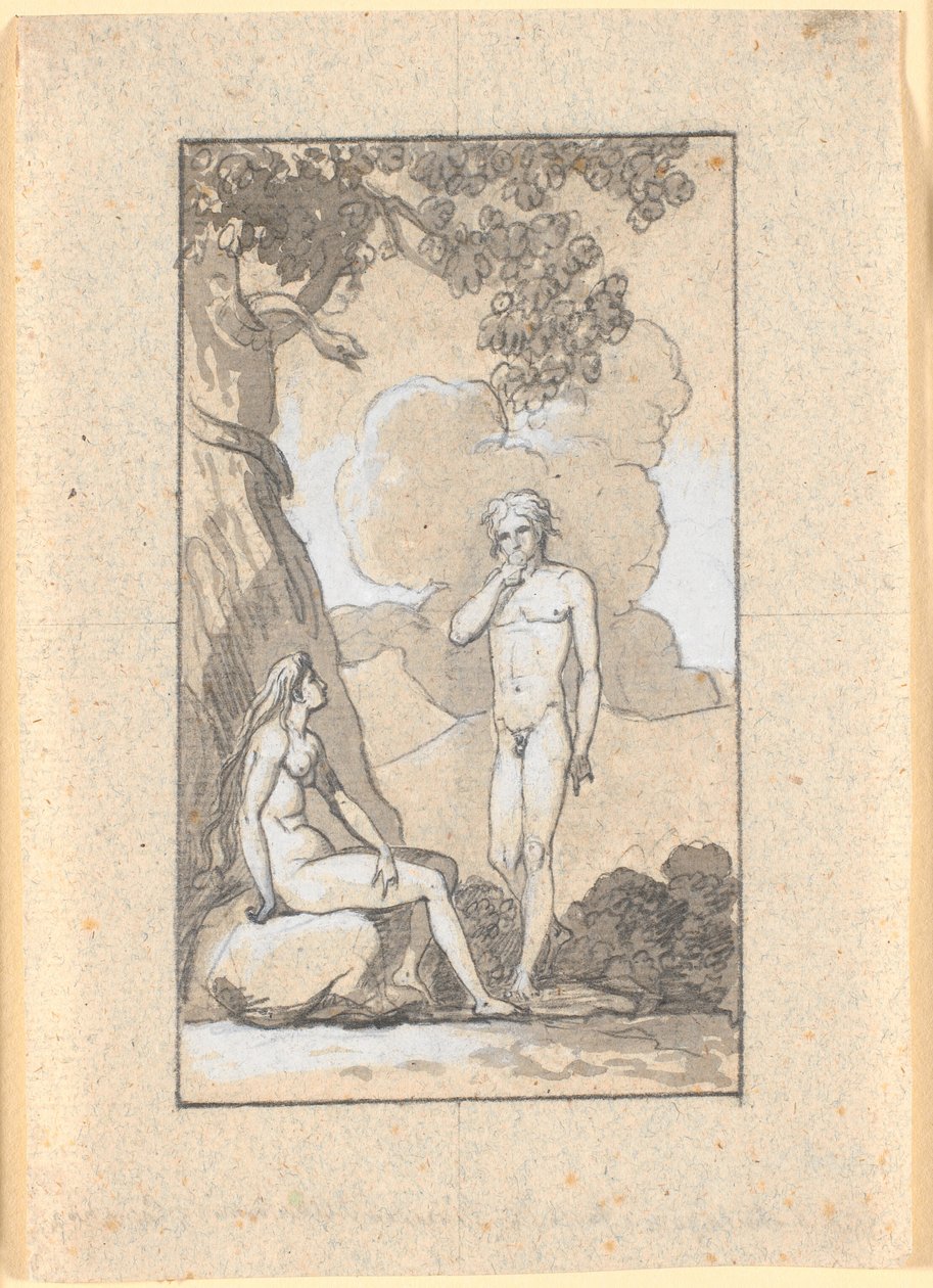 Adam isst vom Baum von Nicolai Abildgaard
