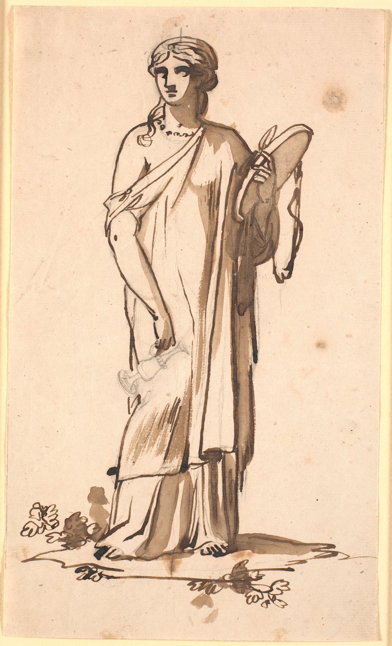 Eine Frauenfigur mit einem Krug in der rechten Hand von Nicolai Abildgaard