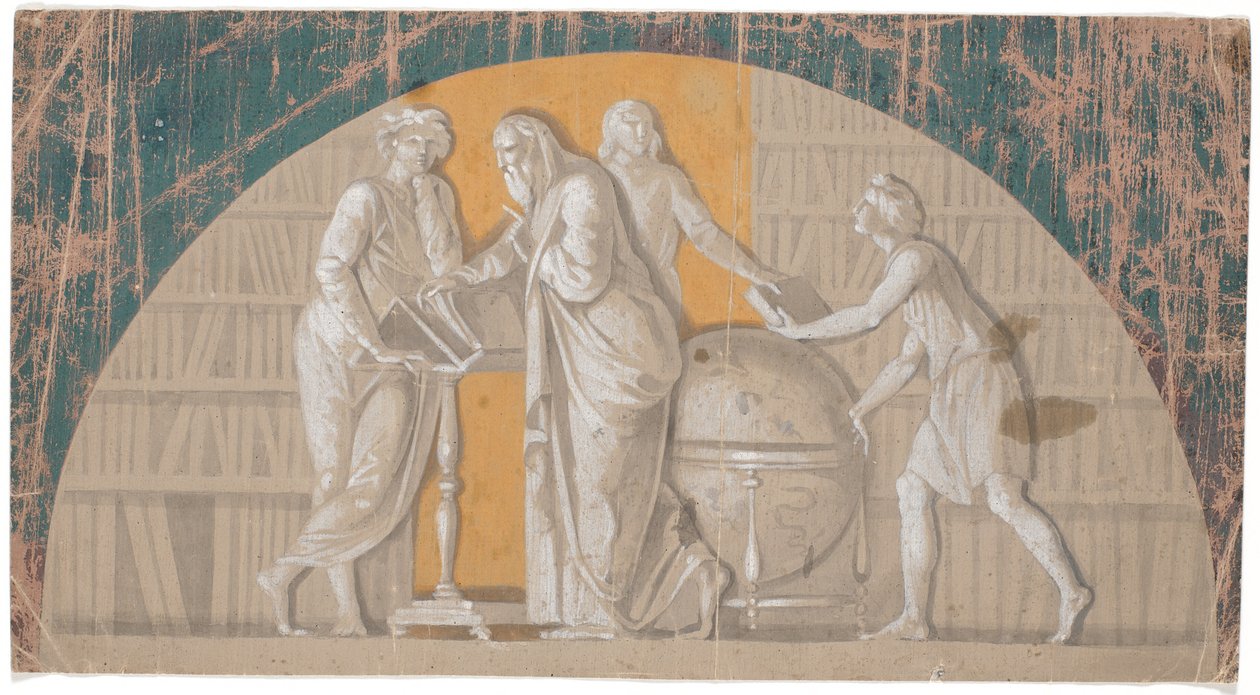 Die Gründung der königlichen Bibliothek von Nicolai Abildgaard