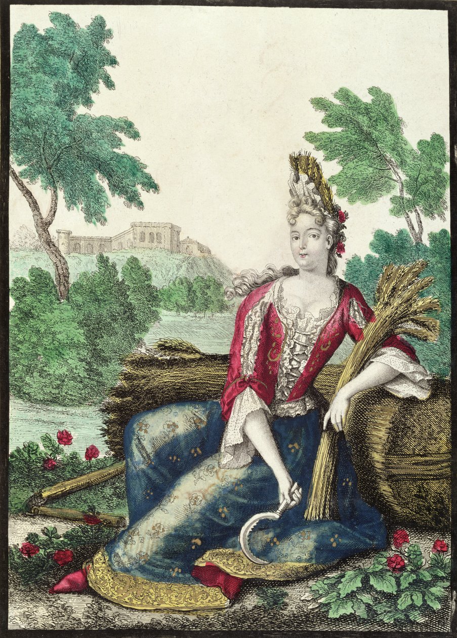Allegorie des Sommers, spätes 17. Jahrhundert von Nicolas Bonnart
