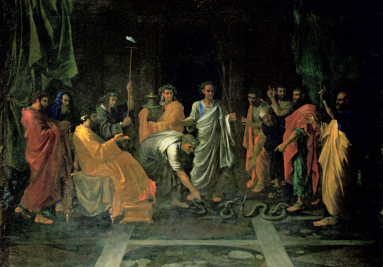 Moses und die eherne Schlange von Nicolas Poussin