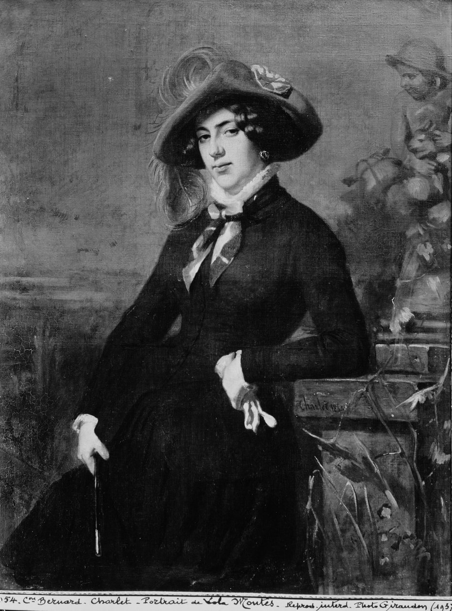 Porträt von Lola Montez (1821-61), 1844 von Nicolas Toussaint Charlet