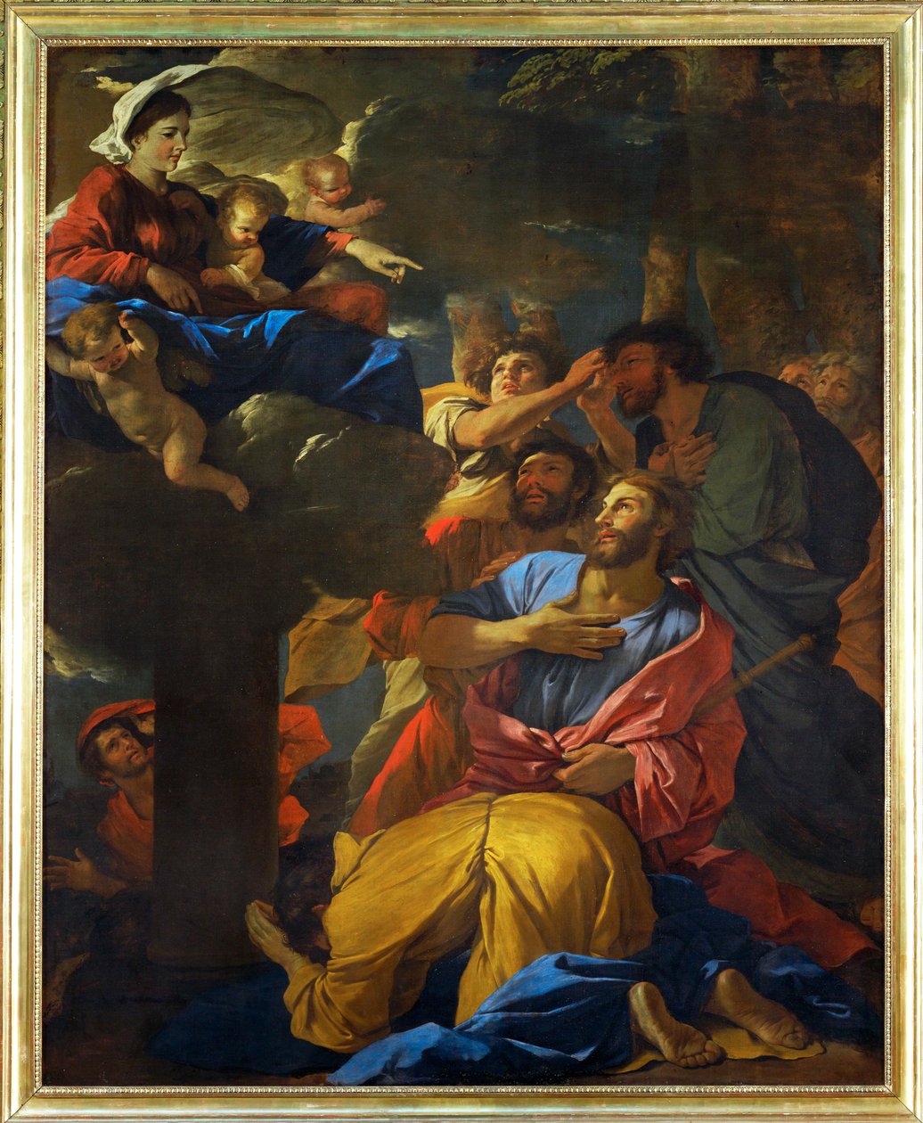 Erscheinung der Jungfrau Maria an den heiligen Jakobus den Älteren von Nicolas (attr.to) Poussin