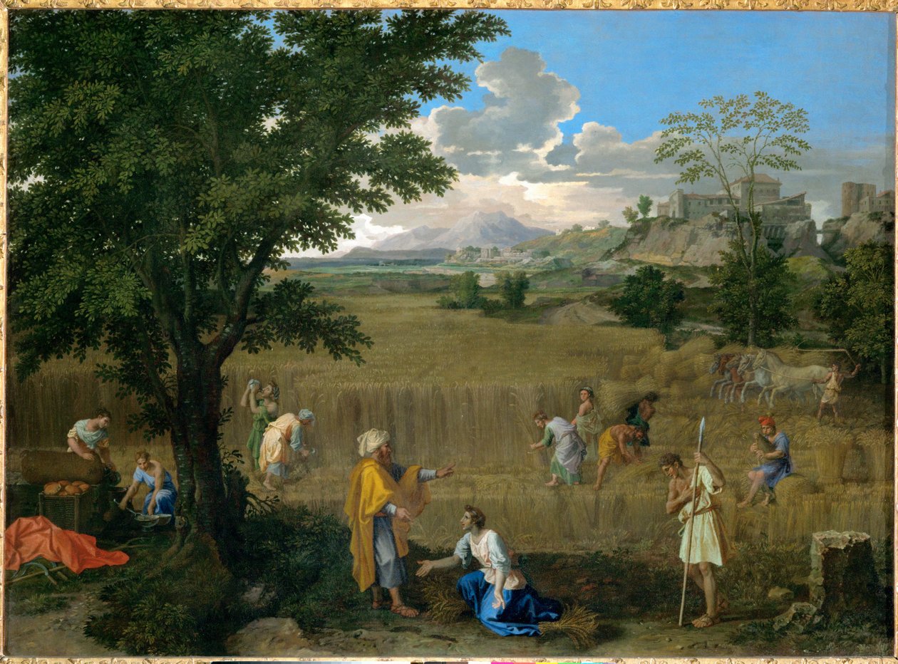 Der Sommer oder Ruth und Boas von Nicolas (attr.to) Poussin