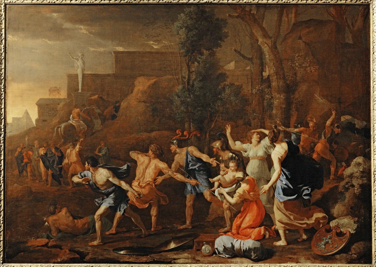 Der junge Pyrrhus gerettet von Nicolas (attr.to) Poussin