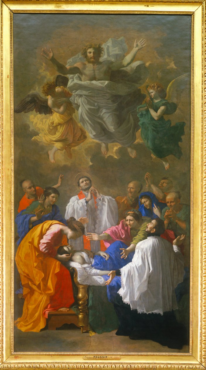 Der heilige Franz-Xaver erweckt die Tochter eines Bewohners von Cangoxima in Japan zum Leben von Nicolas (attr.to) Poussin