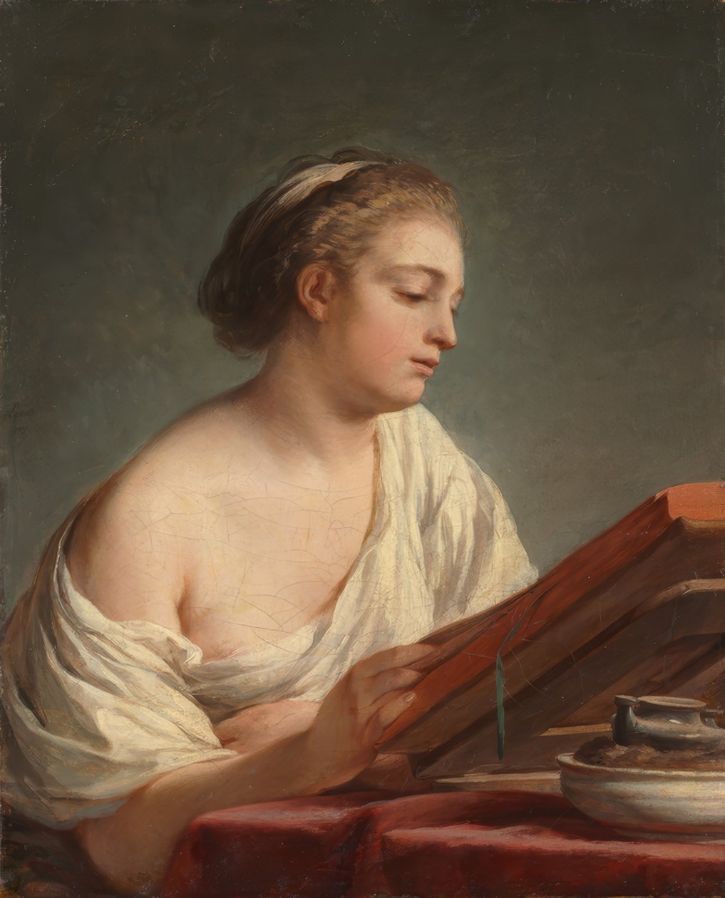 Frau beim Lesen von Nicolas Bernard Lepicie