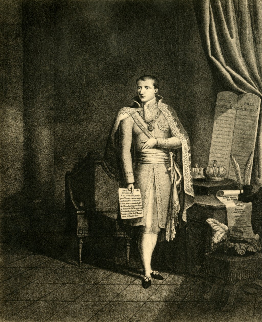 Napoleon erster Kaiser der Franzosen König von Italien, c. 1810, 1921 von Nicolas Colibert