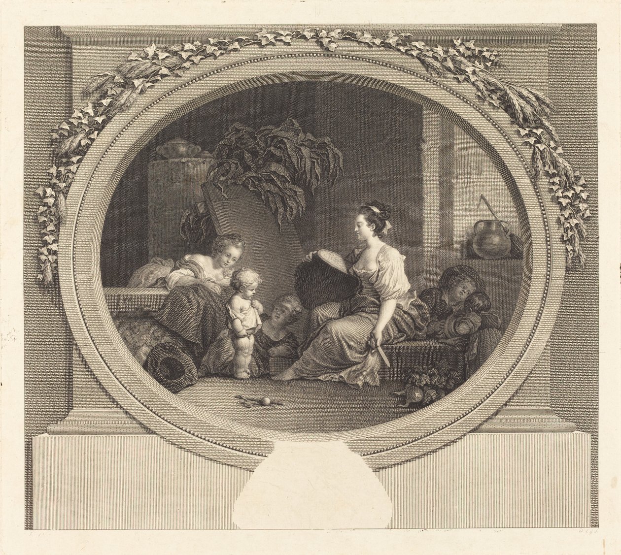 Sagen Sie bitte von Nicolas Delaunay after Jean Honoré Fragonard
