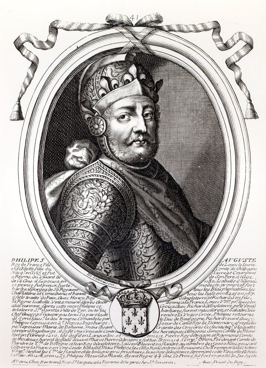 Philipp II. August (1165-1223), König von Frankreich, aus 