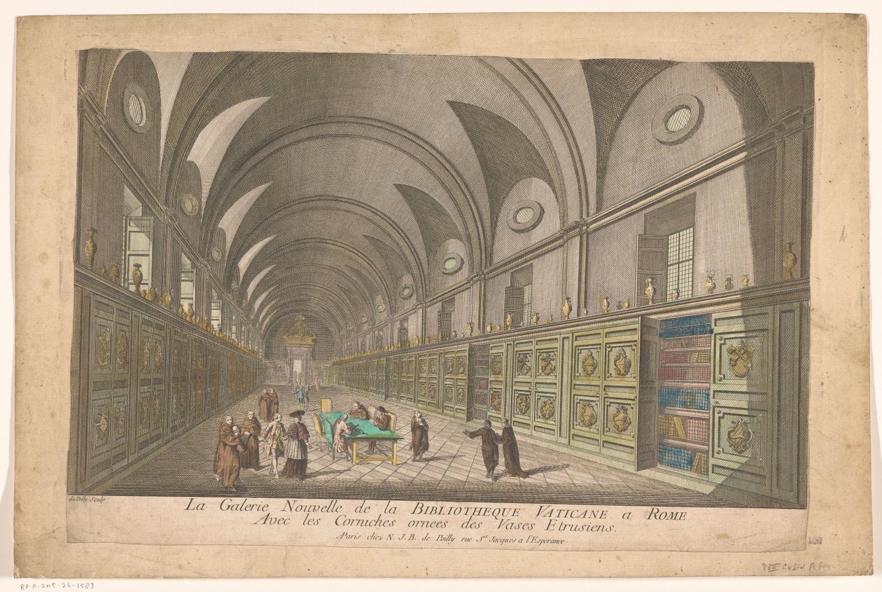 Galerie in der Vatikanischen Bibliothek von Nicolas Jean Baptiste Poilly