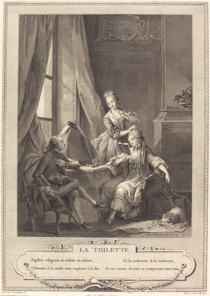 Die Toilette von Nicolas Joseph Voyez after Sigmund Freudenberger