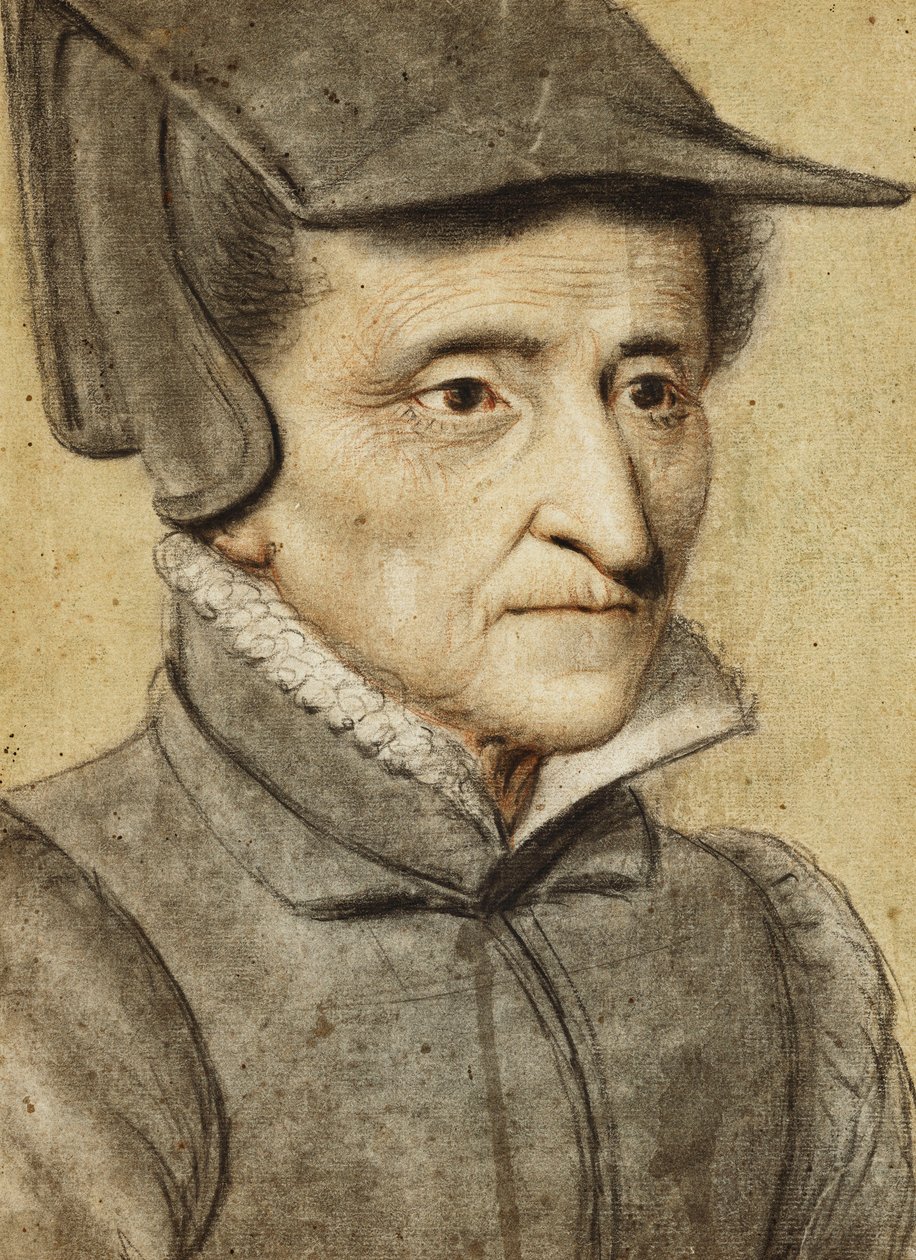 Porträtkopf einer alten Frau von Nicolas Lagneau or Lanneau
