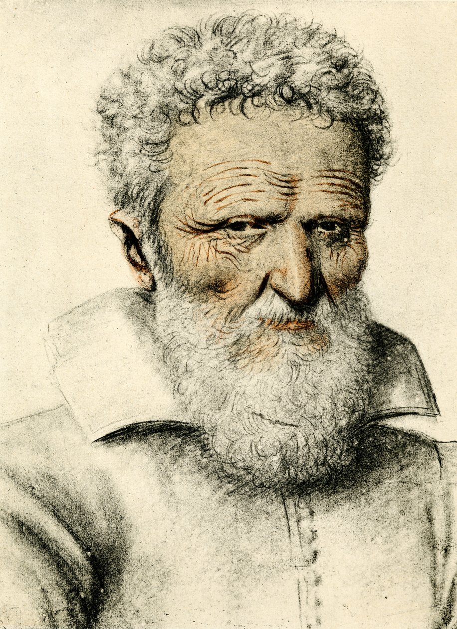 Porträt eines alten Mannes von Nicolas Lagneau or Lanneau