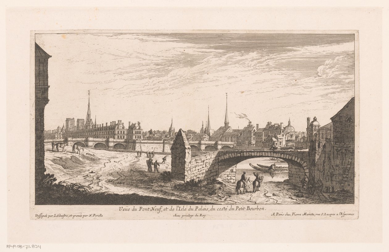 Ansicht der Pont Neuf von Nicolas Perelle