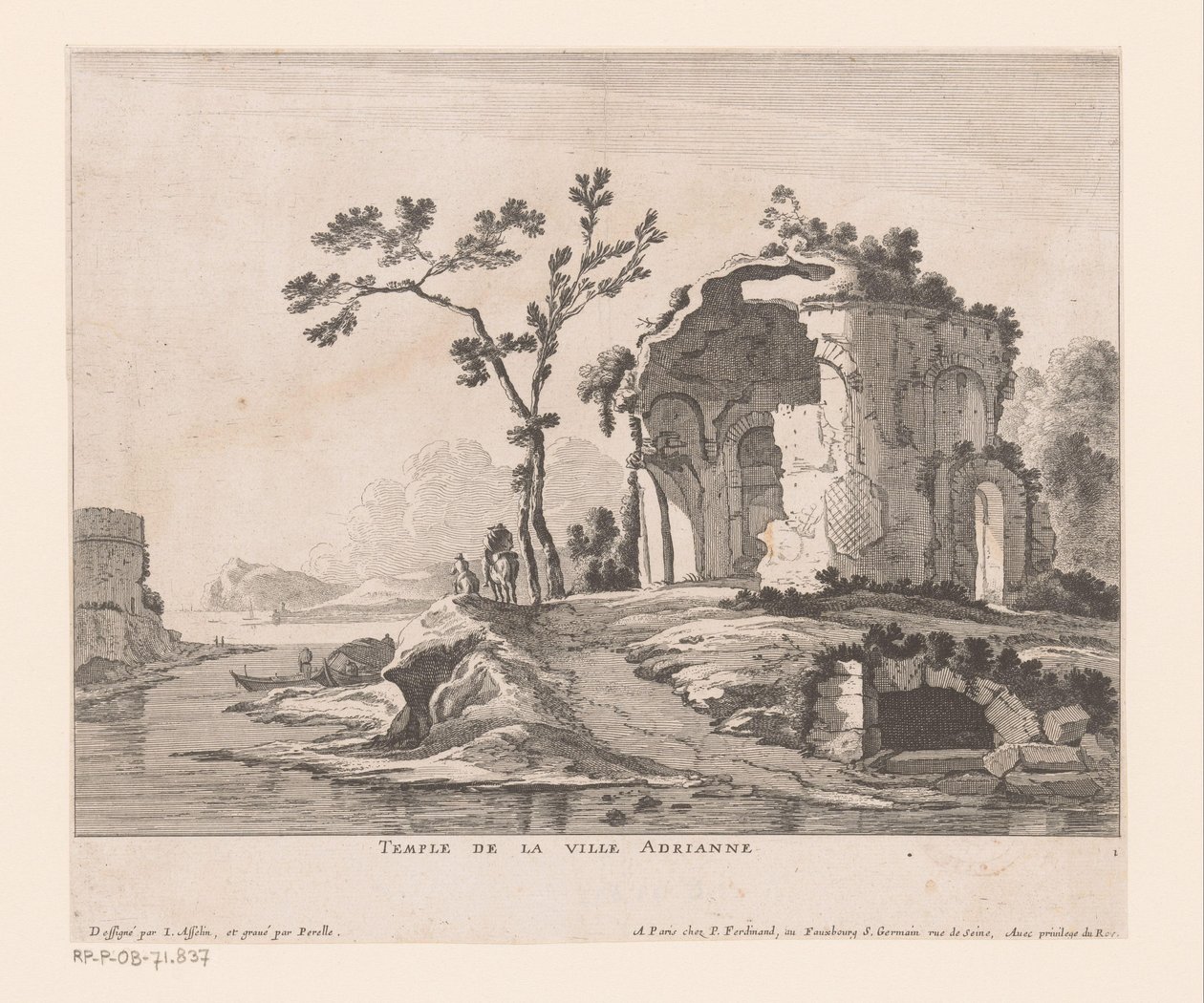 Ruine der Villa Adriana von Nicolas Perelle