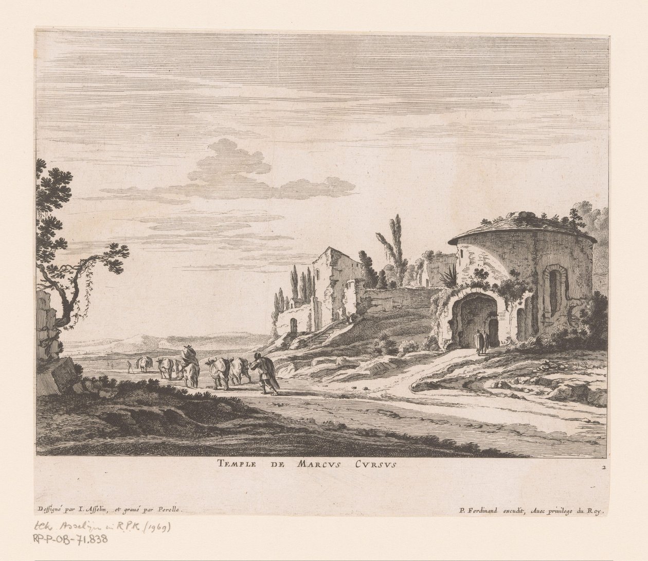 Tempel des Marcus Cursus von Nicolas Perelle