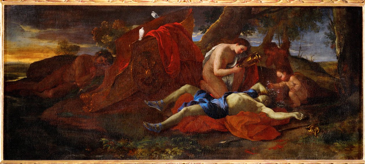 Venus betrauert den Tod des Adonis von Nicolas Poussin