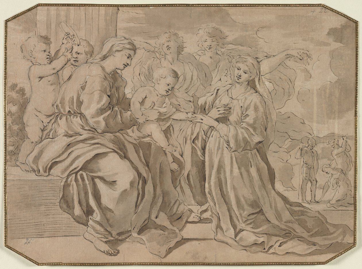 Mystische Hochzeit der Heiligen Katharina von Nicolas Poussin