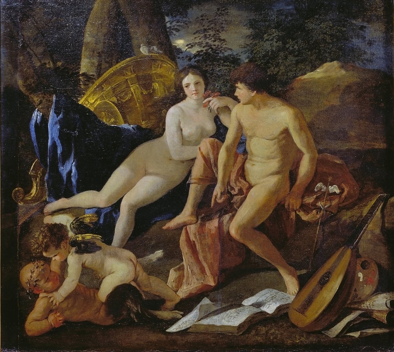 Venus und Merkur von Nicolas Poussin