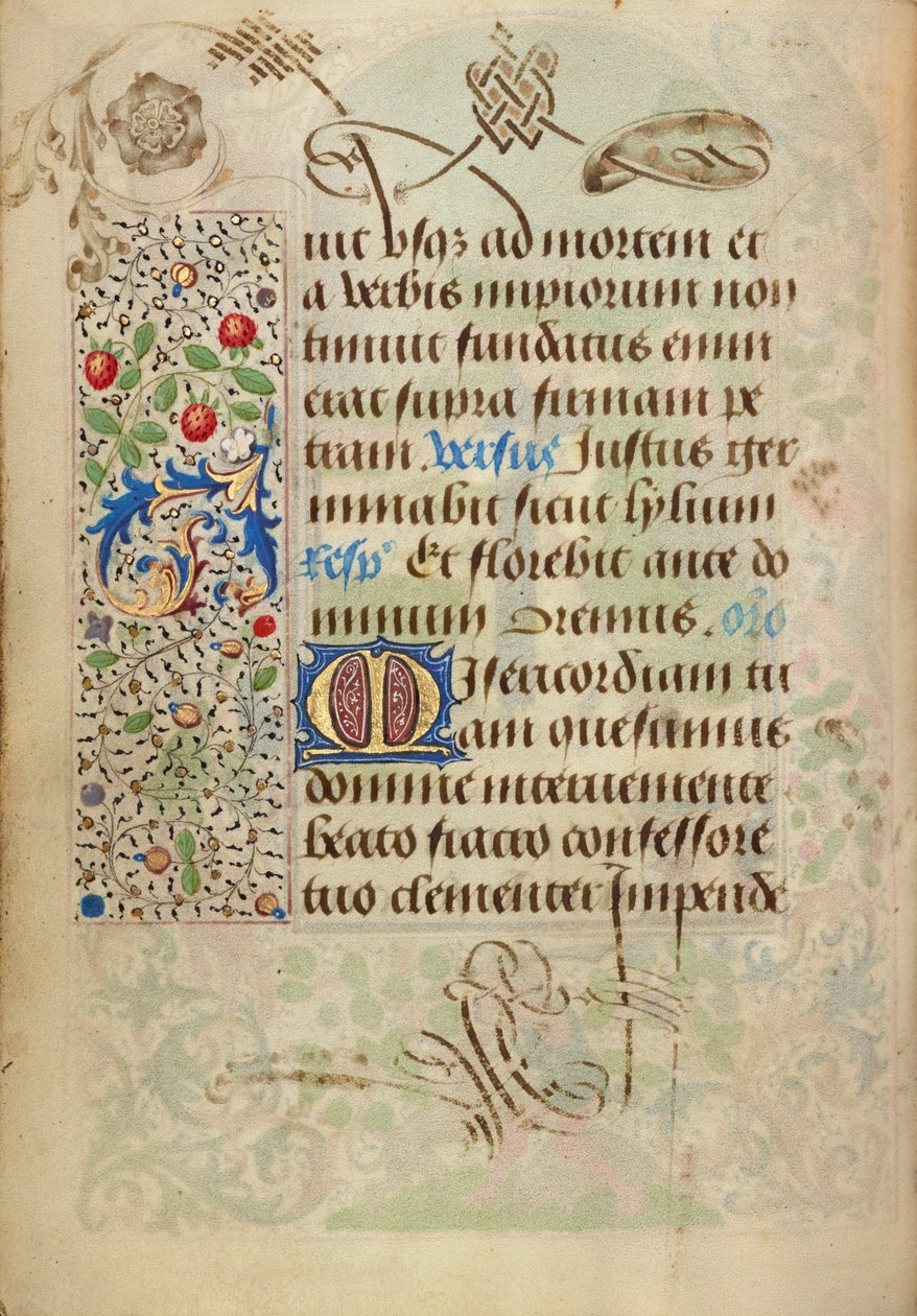 Dekorierte Textseite von Nicolas Spierinc