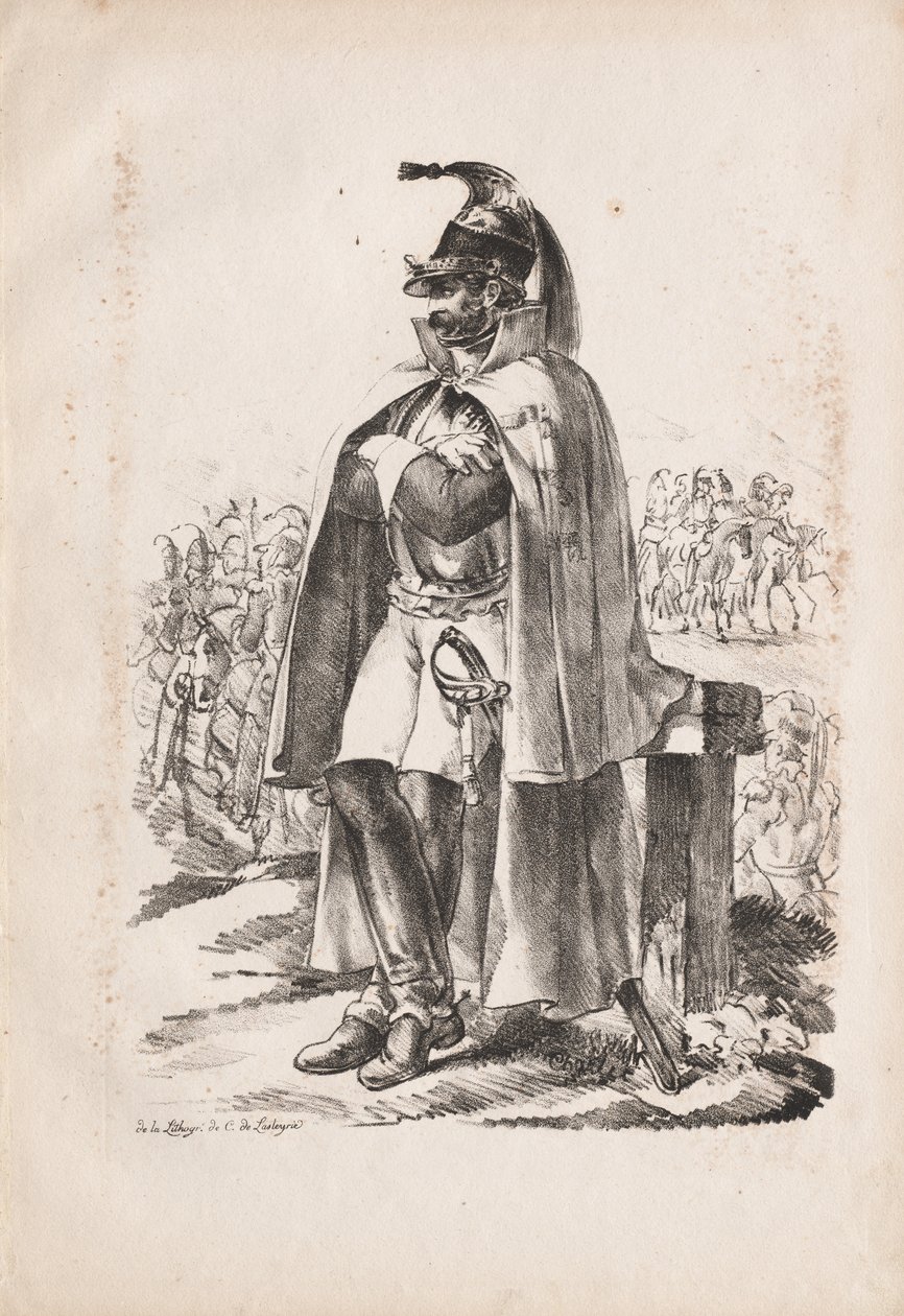 Militärische Kostüme: Kavallerist von Nicolas Toussaint Charlet